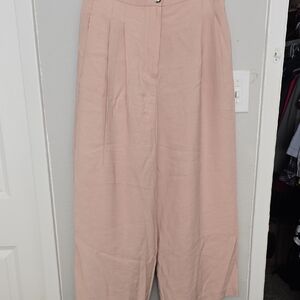 Topshop Blush Wide Leg Pants